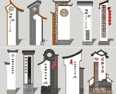 凭祥县美丽乡村标识标牌有哪些分类？